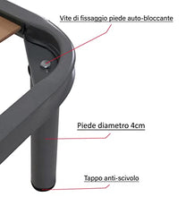Somnus SANA Rete Ortopedica 120x190 cm Una Piazza e Mezza Doghe Legno Struttura Acciaio Gambe Avvitabili H 35