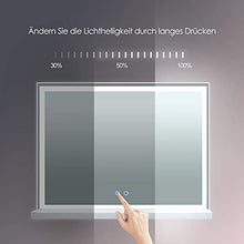 YU YUSING - Specchio Trucco LED da Tavolo, Specchio Bagno Smart con luce da parete , Specchio Make Up illuminato e professionale, Specchio Hollywood infrangibile, 60x80, 3000-8000K