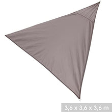Gebor Outdoor - Schaduwdoek - Driehoek - Tuin - Balcone - Campeggio - Zomer - Stralen Uv - Tortora - 3,6 x 3,6 x 3,6 m