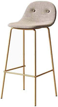 Yxsd Bar Stool con Schienale contemporanea Sgabello Sedie Gambe Sgabelli Metallo Moderno contatore Chair Bar Bistro Cucina Sala Imbottite schienali e sedili Laterali for Café sgabelli Alti