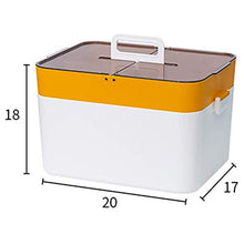 Huachaoxiang Medicina di Sicurezza, La Droga di Grande Capienza Portatili Organizzatore Casa Facile da Armadietto Mossa Medicina Cassetta di Pronto Soccorso/Scatola per Vacanze E Arzneimittelbox,Blu