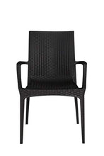 GBSHOP Sedia con braccioli/Poltrona da Giardino, Bar, Ristorante Effetto Rattan Resistente (Ordine Minimo 2 Pezzi)