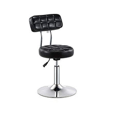 LIN-rlp Sedia da Bar Sgabello Moderno Girevole Sgabello Alto Girevole Sgabello Alto da Bar Sgabello Rotondo (Colore: Nero) (Color : Black)