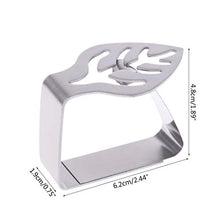 Sconosciuto Clip Fissa, 4 Pezzi Foglia Design in Acciaio Inox tovaglia tovaglia Morsetto Clip Supporto per Feste di Nozze Forniture Strumenti da Picnic