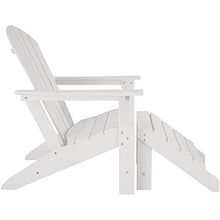 TecTake 800816 Poggiapiedi con Effetto Legno, Resistente alle Intemperie, Mobile da Terrazza, Sgabello per Piedi, Panchetto Balcone Esterno, Nuovo (Bianco)