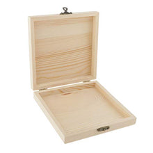 Fenteer Piccola Cassa di Legno/Portagioie in Legno/Arte Artigianale per Decoupage Non Verniciata