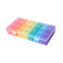 Pillola settimanale organizzatore del Viaggio Portable 7 Giorni Pill Box Caso Separato scompartimenti Pillola Supplemento Container