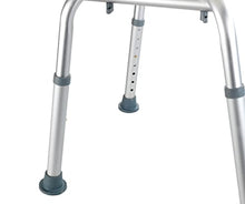 WENKO Sgabello con schienale per doccia Secura - Sgabello per vasca, portata 130 kg, Plastica, 49 x 68.5-85.5 x 54 cm, Bianco