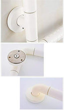 Maniglioni da Bagno Senza Barriere Bagno Doccia di Sicurezza Rotaie Anziani Bagno Maniglia a Forma di L Bagno Skid Armres Accessori da Bagno (Color : White)