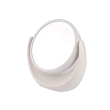 Specchi da Tavolo Antideflagrante -GDingQ Trucco Specchi rotondo, Bianco creatività dello Specchi di bellezza a 360 ° di rotazione Specchi del bagno di moda su due lati Specchi a figura intera Specchi