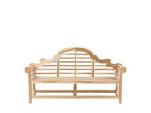Beliani Panca da Giardino in Legno Teak Marrone Chiaro in Stile Country 180 cm Marlboro