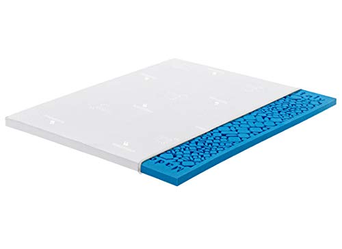 Marcapiuma - Topper in New Memory Matrimoniale 160 x 190 Alto 5 cm - Levante - H2 Medio Ergonomico Rivestimento Sfoderabile Antiacaro Antibatterico 100% Made in Italy