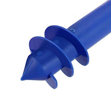 Yardwe 2Pezzi Picchetto di Supporto per ombrellone Mare Spiaggia in plastica Porta ombrellone da Spiaggia,Blu (14,9 x 9,8 x 3,1 Pollici)