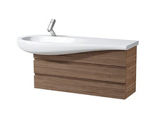 Laufen IL Bagno ALESSI Mobiletto One Vanity per lavabo H814973, mensola Destra, 485x995x322, 2 cassettiere, colorazione: Laccato Bianco - H4245200976311