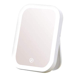 Specchio ingranditore, Lampada per specchio per il trucco Specchio per il trucco protettivo Specchio per il trucco a luce morbida Schermo tattile a LED Beauty Mini Specchio per il trucco da tavolo Al