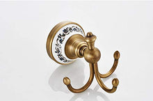 Accessori Bagno Europeo antico bagno portasciugamani portasciugamani bagno di stoccaggio ciondolo cremagliera bronzo nero doppia parete appesa, appendiabiti
