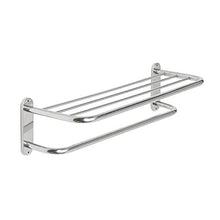 TankMR Mensola da bagno con doppio portasciugamani da parete in acciaio inox antiruggine con supporto da parete grigio
