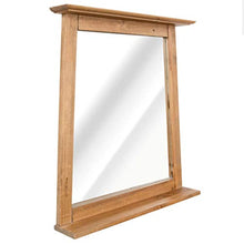 Mobile Sottolavabo con Specchio,Set Mobili per il Bagno in Legno Massello di Pino Riciclato,Mobile Sottolavabo con Ampio Scomparto,Stile vintage,Facile da assemblare