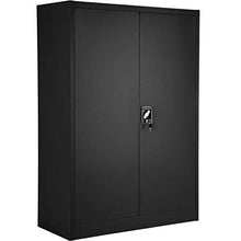 TecTake 800598 Armadio di Ufficio Chiudibile, Piani Regolabili Singolarmente in Altezza, Facile da Montare - Modelli Differenti (140x90x40 cm | No. 402937)