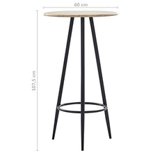 Tidyard Set 3 pz da Bar, Set Tavolino Bar, Set di Mobili per Cucina, Set Bar per la Casa, Set di Mobili da Balcone,Set Tavolo e 2 Sedie da Bar Alti in Similpelle Bianco