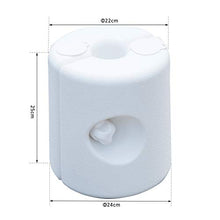 Outsunny Set 4 Pezzi Pesi Riempibili con Acqua o Sabbia per Gazebo Plastica PE 22 x 24 x 25 cm Bianco
