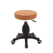Poltrone Nubao Cuoio Sintetico di Bellezza Sgabello Alto Rebound Rotonda Sgabello Sala riunioni Ufficio Hotel banco da Lavoro Sgabello Rotazione di 360 Gradi (Colore: D, Dimensione: 41-55CM)