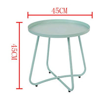 GAOLIM Tavolino da caffè & ndash; Tavolino per Uso Interno ed Esterno & ndash; Tavolino da terrazzo e Balcone - 4545 cm (Colore: Verde)