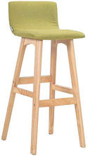 XHCP Mobili Soggiorno Sgabelli Sgabelli da Bar in Legno Sedie da Pranzo Imbottite con Schienale ergonomico Sgabelli da Bar per Cucina/Pub | Coprisedile Verde Staccabile | Gambe sgabel