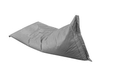Chilly pilley Cuscino da giardino Milos, da sdraiarsi e sedersi, impermeabile, 100 x 200 cm, colore: grigio
