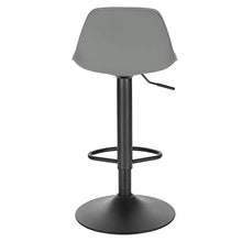 EUGAD Sgabello da Bar Moderno Sgabello Alto con Schienale in Simipelle Sedia Alta da Cucina Regolabile Girevole Grigio 0650BY-1
