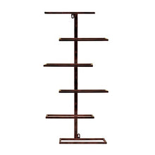 HLL Wine Rack, cucina Ferro Battuto Wine Rack per montaggio a parete bottiglia di vino dell'organizzatore di immagazzinaggio Rustico Arredamenti, vino Mensola per bar/cucina/gabinetto, Brown,63CM