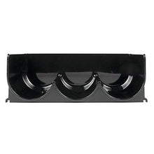 mDesign Set da 8 portabottiglie vino e bevande – Portabottiglie frigo impilabili e con pratici manici – Scaffale portabottiglie per la cucina in plastica senza BPA – nero