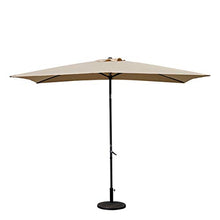 Angel Living 2x3M Ombrellone inclinabile in Alluminio e Poliestere Resistente alla ruggine (Beige)