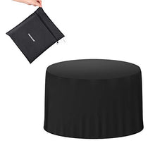 Homezest Copertura Tavolo Esterno, Copritavolo Impermeabile e Resistente UV Tessuto Oxford 420D per Mobili da Giardino (D128 x 71 cm)