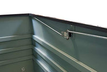 ITALFROM Baule Contenitore Cassapanca da Giardino in Acciaio Zincato Antracite