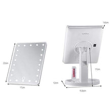Specchio A 360 Gradi Rotante Trucco Specchio Regolabile 16/22 LED LED Touch Touch Touch Drop 16/26,5 cm Rosa