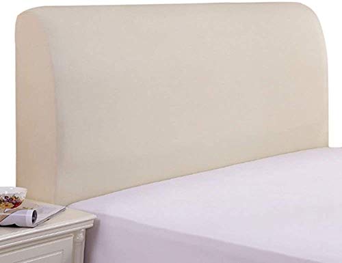 Copritesta Estensibile per Letto, Antipolvere, Morbido ed Elastico, per Camera da Letto (Color : Beige, Size : 140-160 cm)