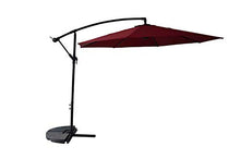 AVANTI TRENDSTORE - Adillo 2 - Ombrellone a Braccio in Metallo e Poliestere, con manovella Integrata, Ideale per Il Giardino o Balcone. Disponibile in Diversi Colori. Dimensioni: Ø 300 cm (Rosso)