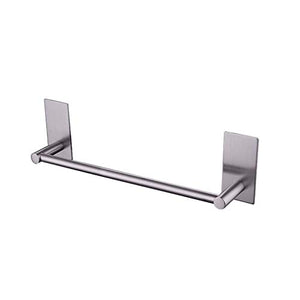 NYDZ Portasciugamani Autoadesivo Moderno Cromato portasciugamani Bar Montato a Parete Accessorio Bagno Quadrato (Size : 34cm)