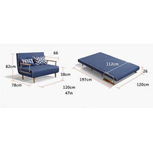 HLZY Divano Letto Sleeper Convertible Lounge Couch futo Confortevole Divano Letto Pieghevole, Divano reclinabile, Chaise futon Morbido, Divano Letto per Soggiorno (Size : 120cm)