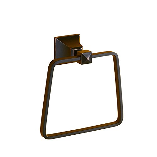 MBYW Portasciugamani Moderno Minimalista Portasciugamani Elegante per Il Bagno di Moda Porta Asciugamano da Bagno in Acciaio Inox Spazzolato Nero con portasciugamani  Adatto per Bagno,Cucina, Ufficio