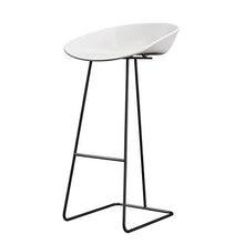 GYPPG Seggioloni per Ufficio dal Design Moderno - Sgabello Bar con Schienale Basso Base in Metallo con Schienale Basso - Seduta ergonomica in plastica