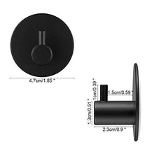 KINDPMA 4 Pezzi Autoadesivi Asciugamano Ganci Ganci Appendi Accappatoio Bagno Gancio Portasciugamani Appendiabiti in Acciaio Inox Gancio Adesivo Impermeabile per Cucina Bagno Oufficio