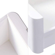 AINIYF Bagno Bagno Doccia Mensola Organizzatore Pavimento Indipendente Punch Multifunzione Cellulare Scarico in plastica da Cucina 3/4 Tier Bianco