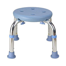 WCY Sgabello da Doccia, sedili per Il trasferimento del Bagno per Bambini con Foro di drenaggio, Sedile Rotondo Regolabile per Adulti - Sedile Addensato, Blu yqaae (Color : Blue)