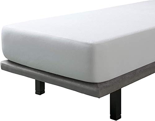 Savel - Coprimaterasso in Spugna di Cotone 100% | Impermeabile | Antiallergico | Una Piazza e Mezza 120x190 cm
