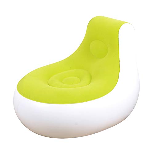 JIE KE Divano Lazy Sofa-Gonfiabile Pieghevole per Uso Interno o Esterno Comodo Divano (Colore : Green)