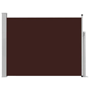 Festnight Tenda da Sole Laterale per Patio, Tende da Sole Paravento Laterale 170x500 cm Marrone