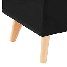 SKM Credenza Nera 160x40x70 cm in MDF