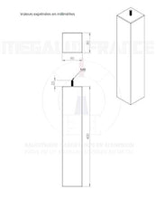 MEGALUXFRANCE - Set di 5 piedi per tavolo, mobili, quadrati in legno massiccio di faggio, 80 x 80 x 400 mm